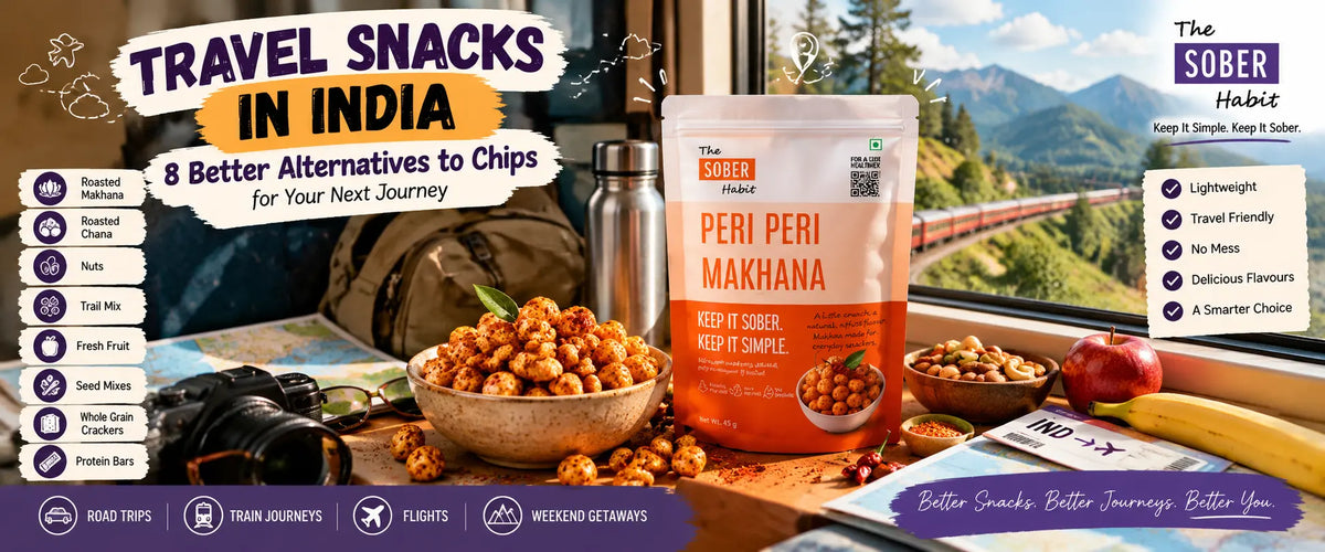 Travel Snacks in India: 8 Better Alternatives to Chips for Your Next Journey