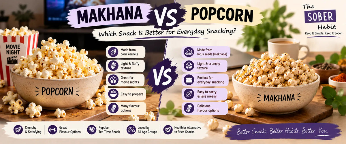 Makhana vs Popcorn: Which Snack Is Better for Everyday Snacking?