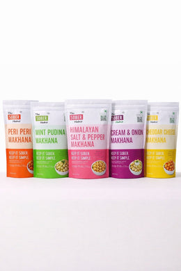 Party Mix Makhana Pack of 5 | Healthy Roasted Fox Nuts | Buy 4 Get 1 Free